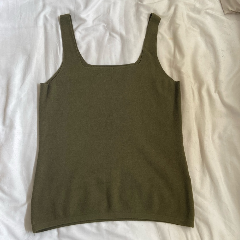 Banana Republic Olive Green Sweater Tank [S]